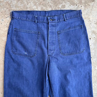 1950’s/60’s US Navy Denim Trousers 34” x 29”