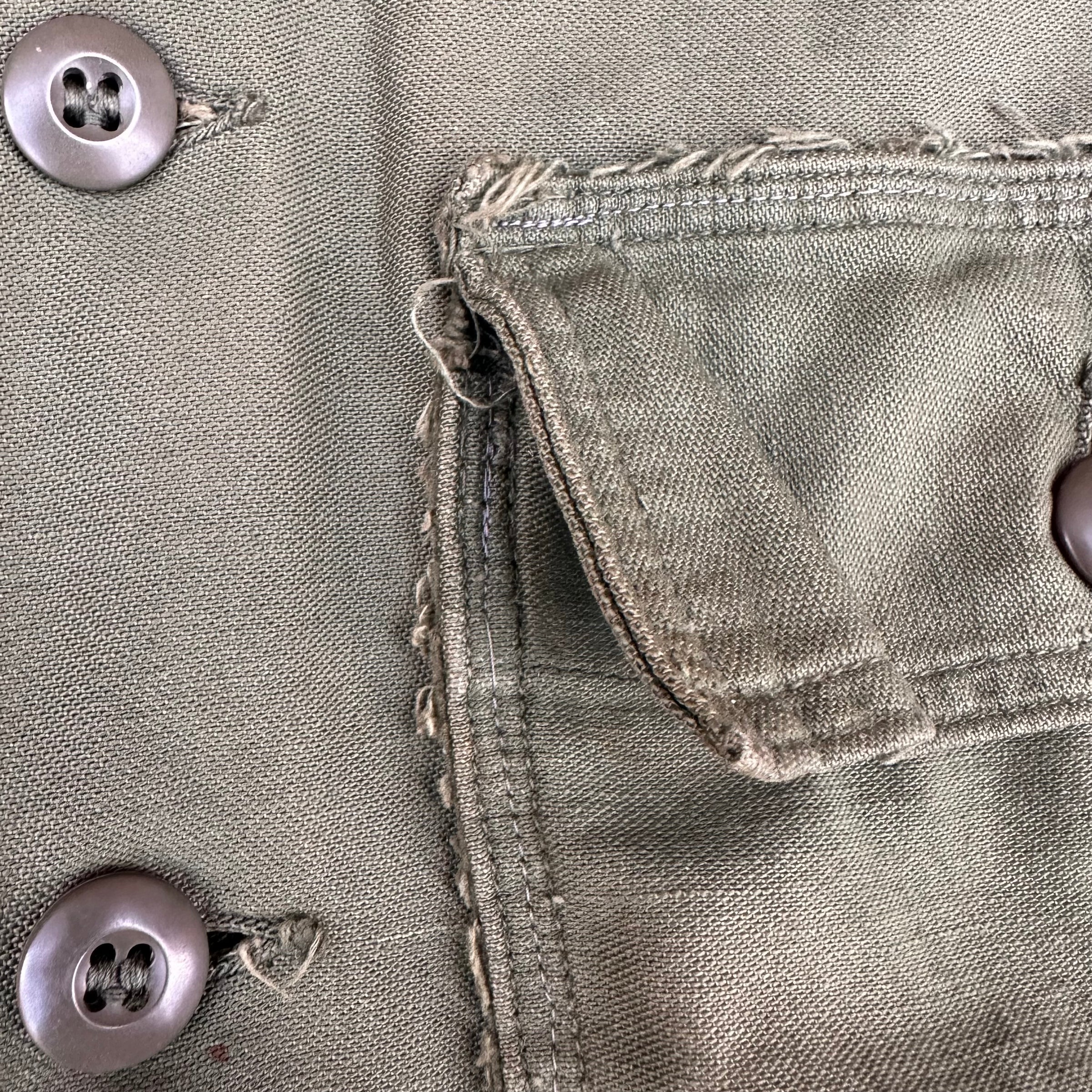 1960’s OG-107 Four Pocket Fatigue Shirt 25” Chest