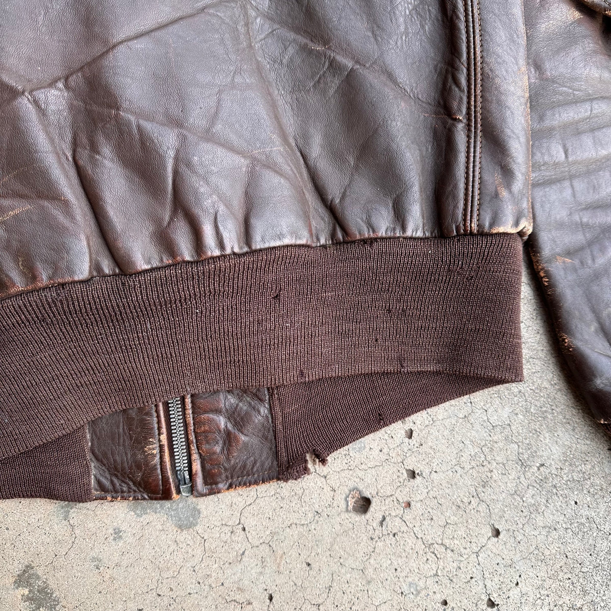 1940’s Hercules Horsehide A-2 Style Leather Jacket