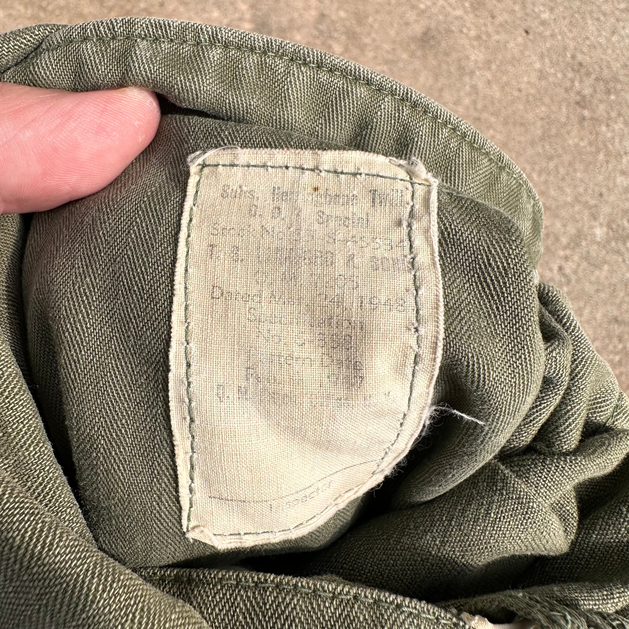 1940’s US Military HBT Coveralls Tagged Small