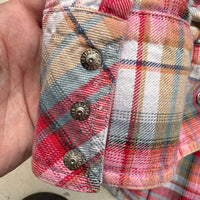 1970’s Champion Plaid Cotton Western Flannel Large