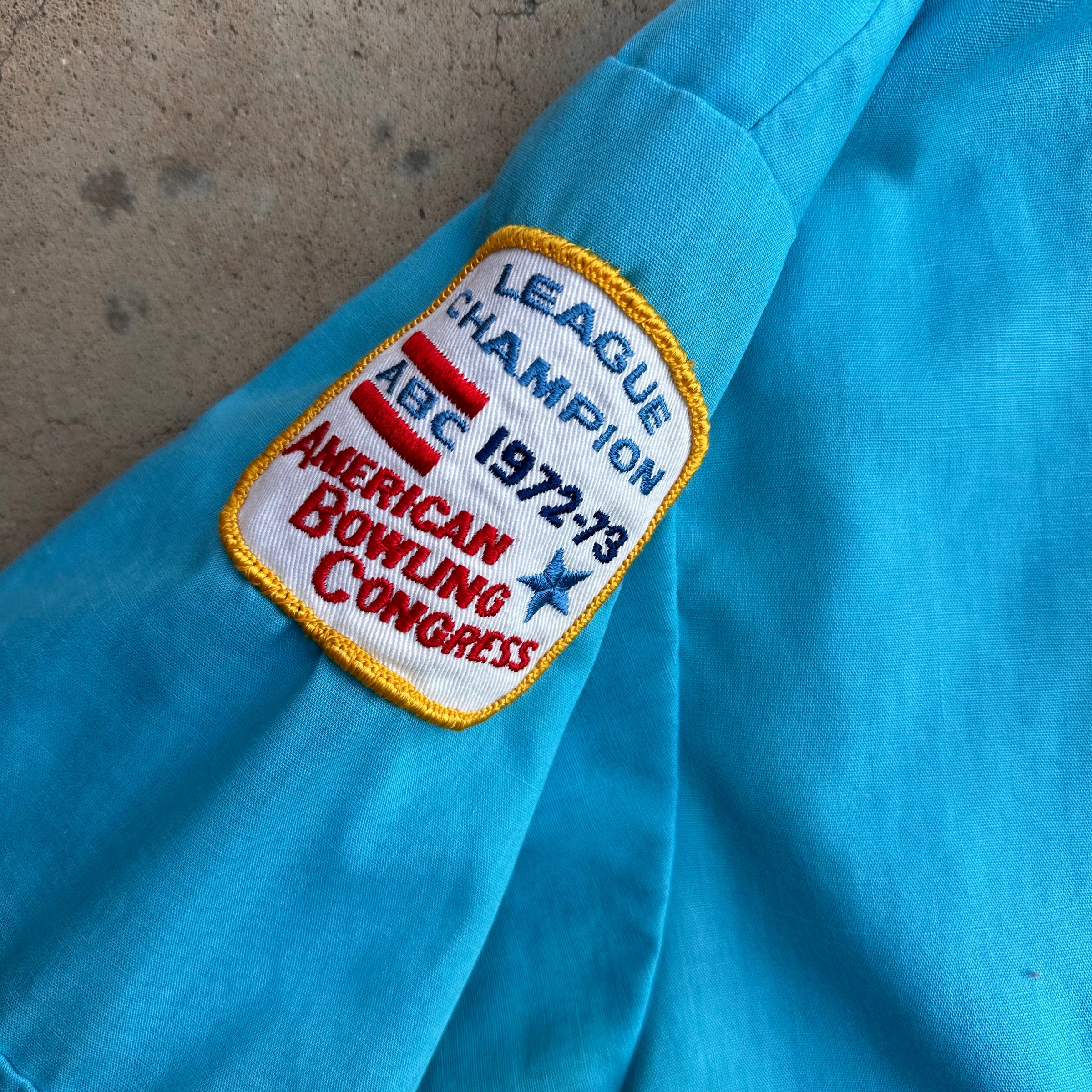 1970’s Nat Nast Embroidered Bowling Shirt Large