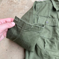 1940’s WWII Women’s Army Corps HBT Fatigue Shirt Medium