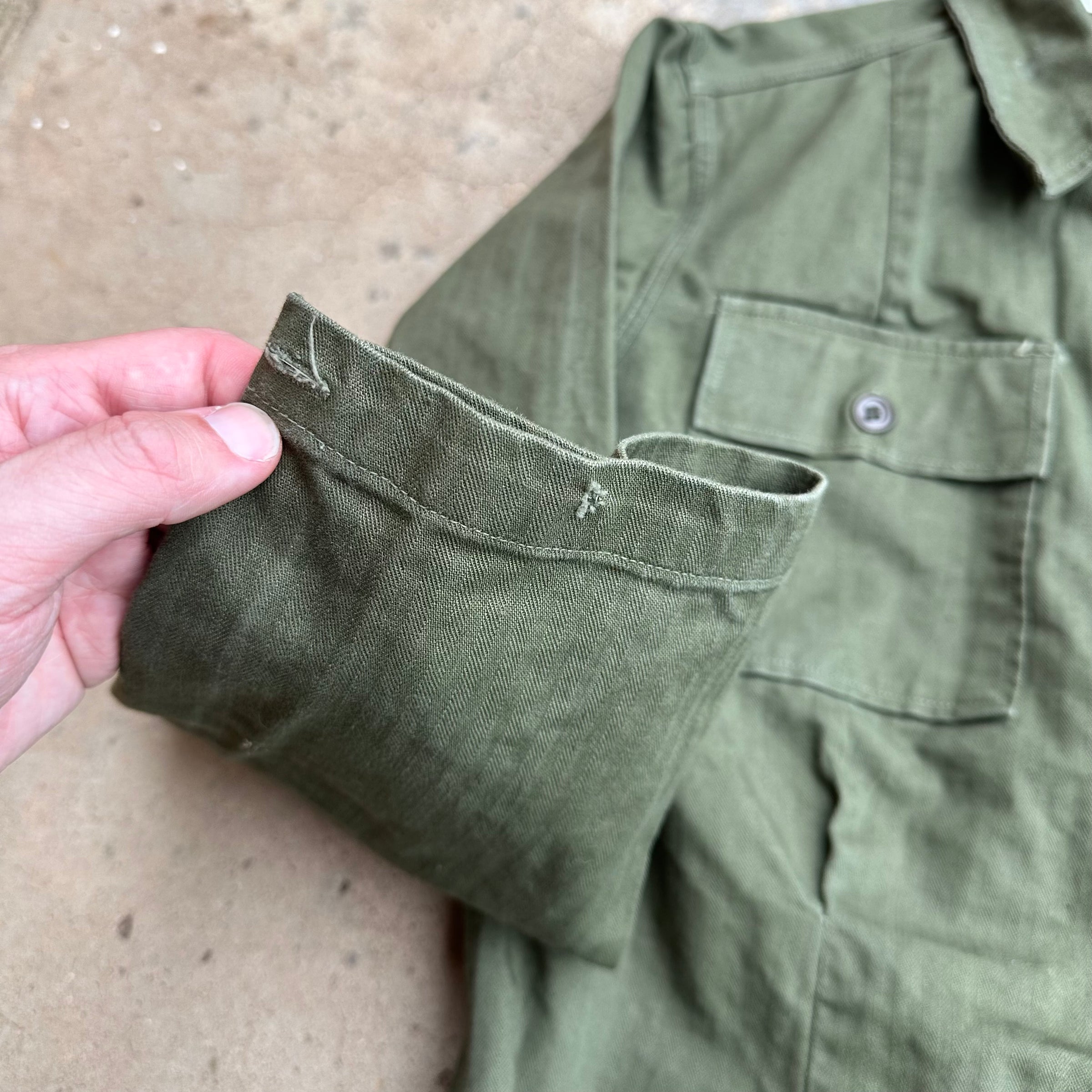 1940’s WWII Women’s Army Corps HBT Fatigue Shirt Medium