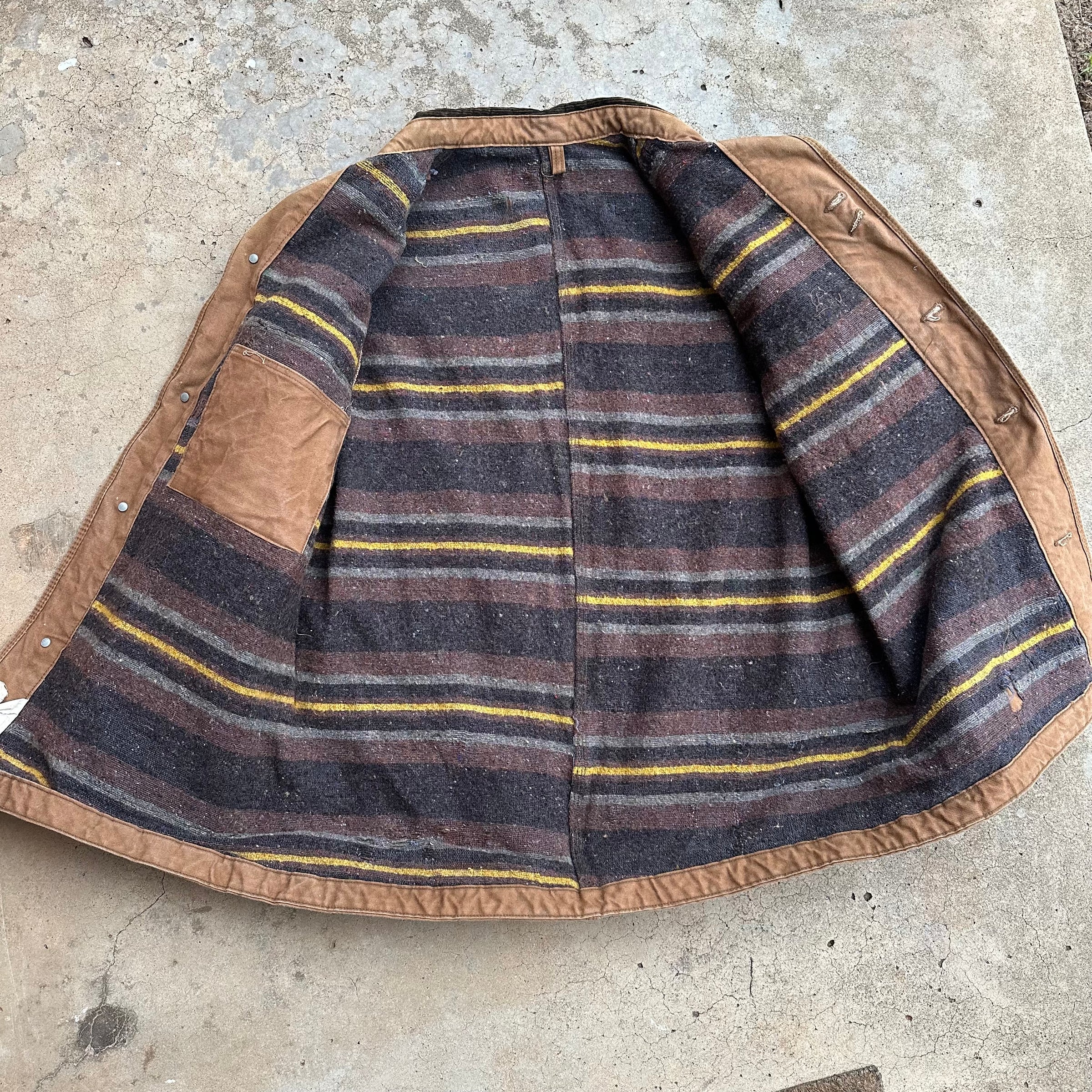 1950’s/60’s Hercules Blanket Lined Duck Canvas Chore Coat 24” Chest