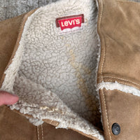 1970’s Levi’s Suede Sherpa Lined Western Vest Small