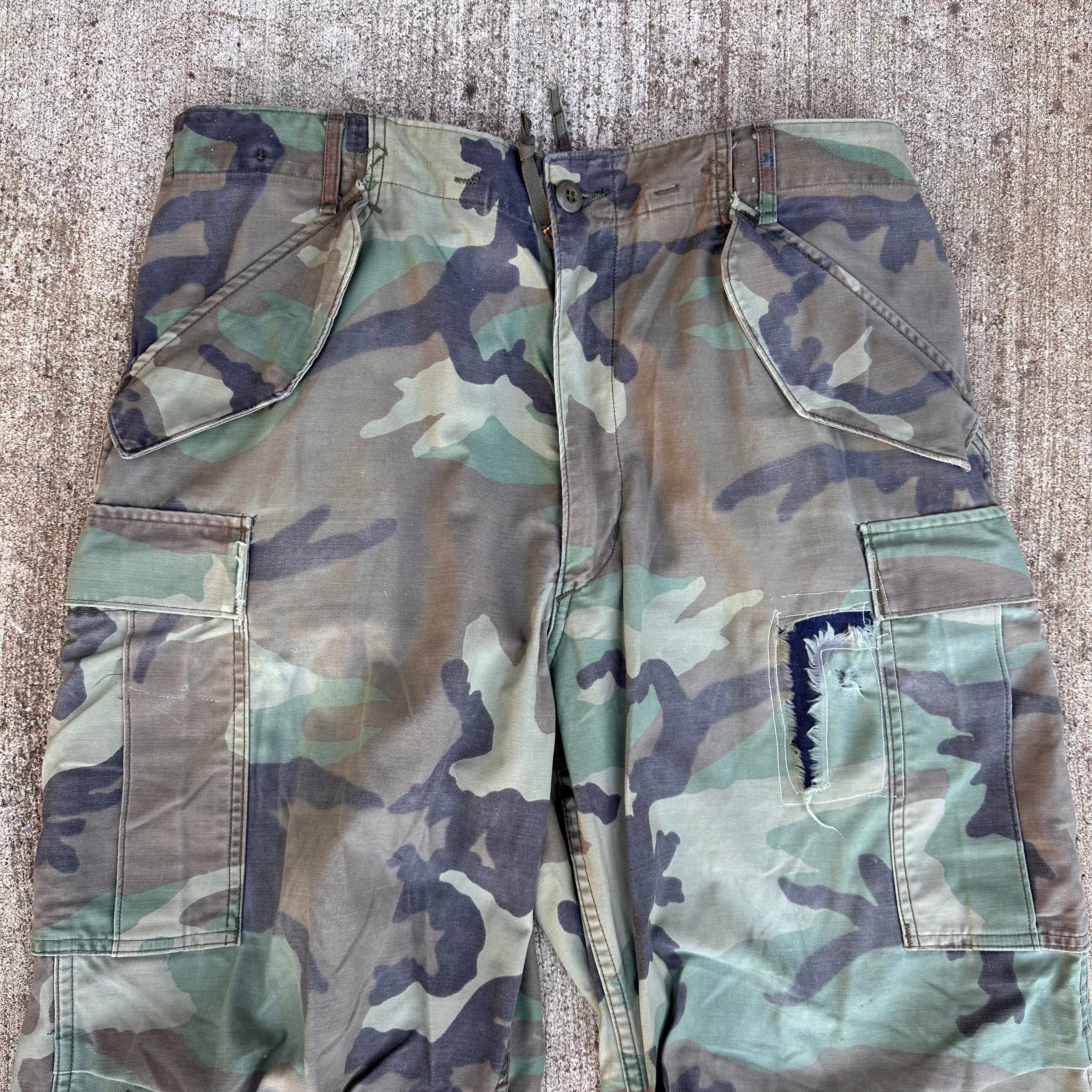 1980’s Woodland Camo M-65 Field  Pants Medium Regular