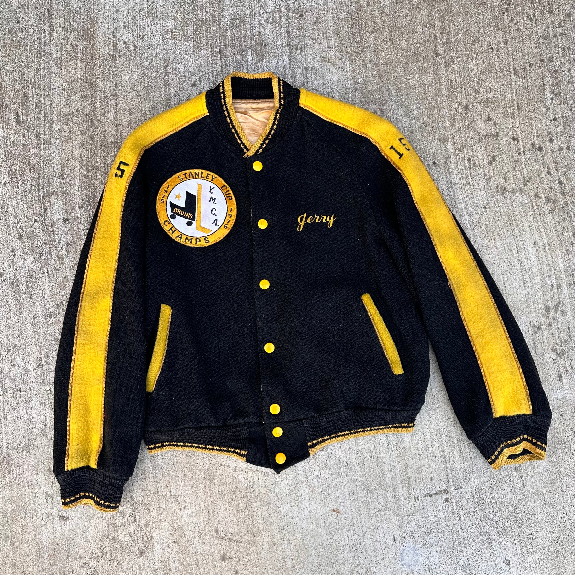 1970’s Bruins Hockey Varsity Jacket Small