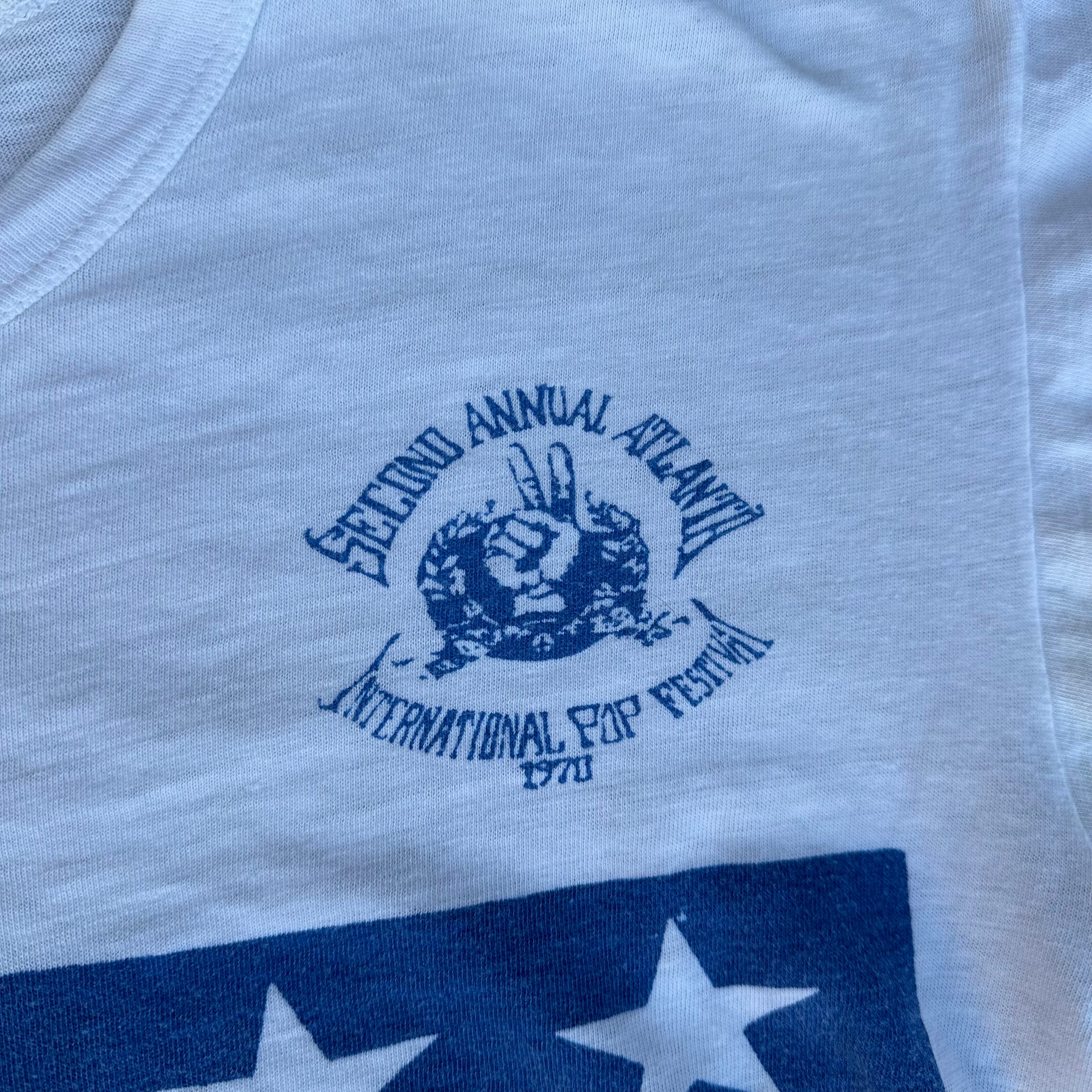 1970 Second Annual Atlanta International Pop Festival T-Shirt Large