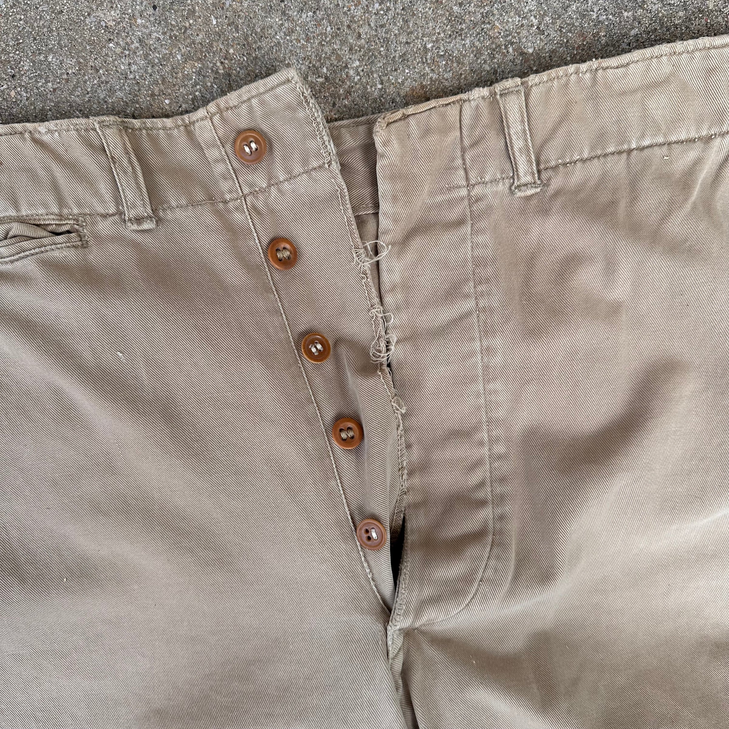 1940’s USMC Khaki Chino Pants 30” x 29”