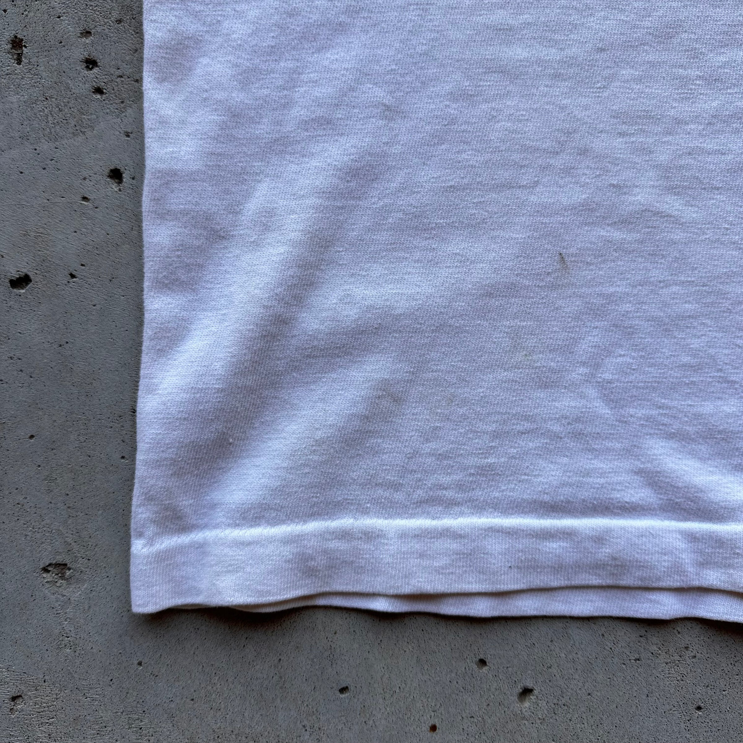 1950’s Champion Running Man Water Print Collegiate T-Shirt Tagged Large