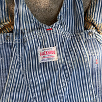 1950’s Anthony’s Buckhide Liberty Stripe Overalls 32” x 30”