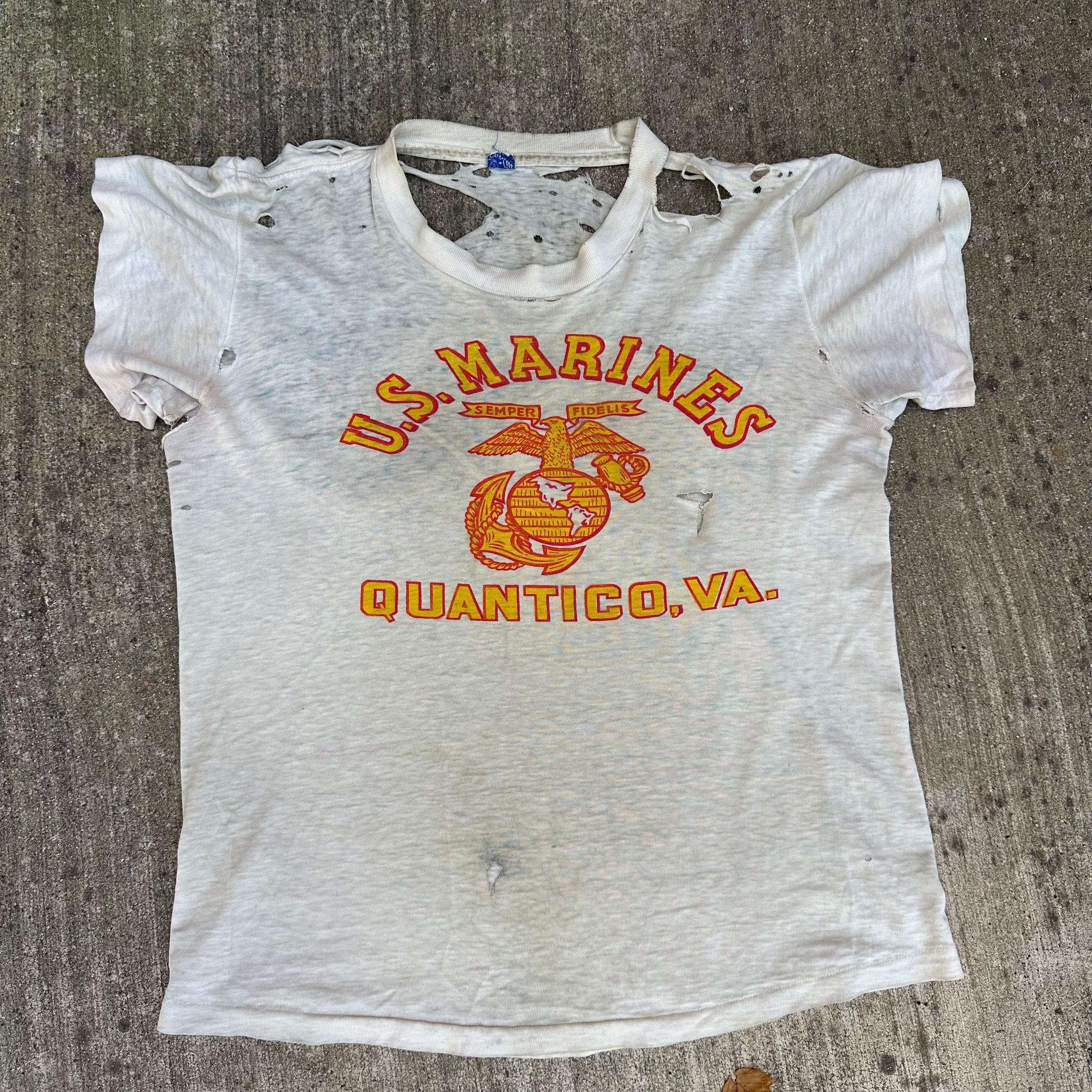 1950’s Thrashed US Marines T-Shirt Medium