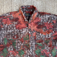 1990’s/Y2k Outfitters Tuff Hunting Camo Chamois Flannel Shirt XL/XXL