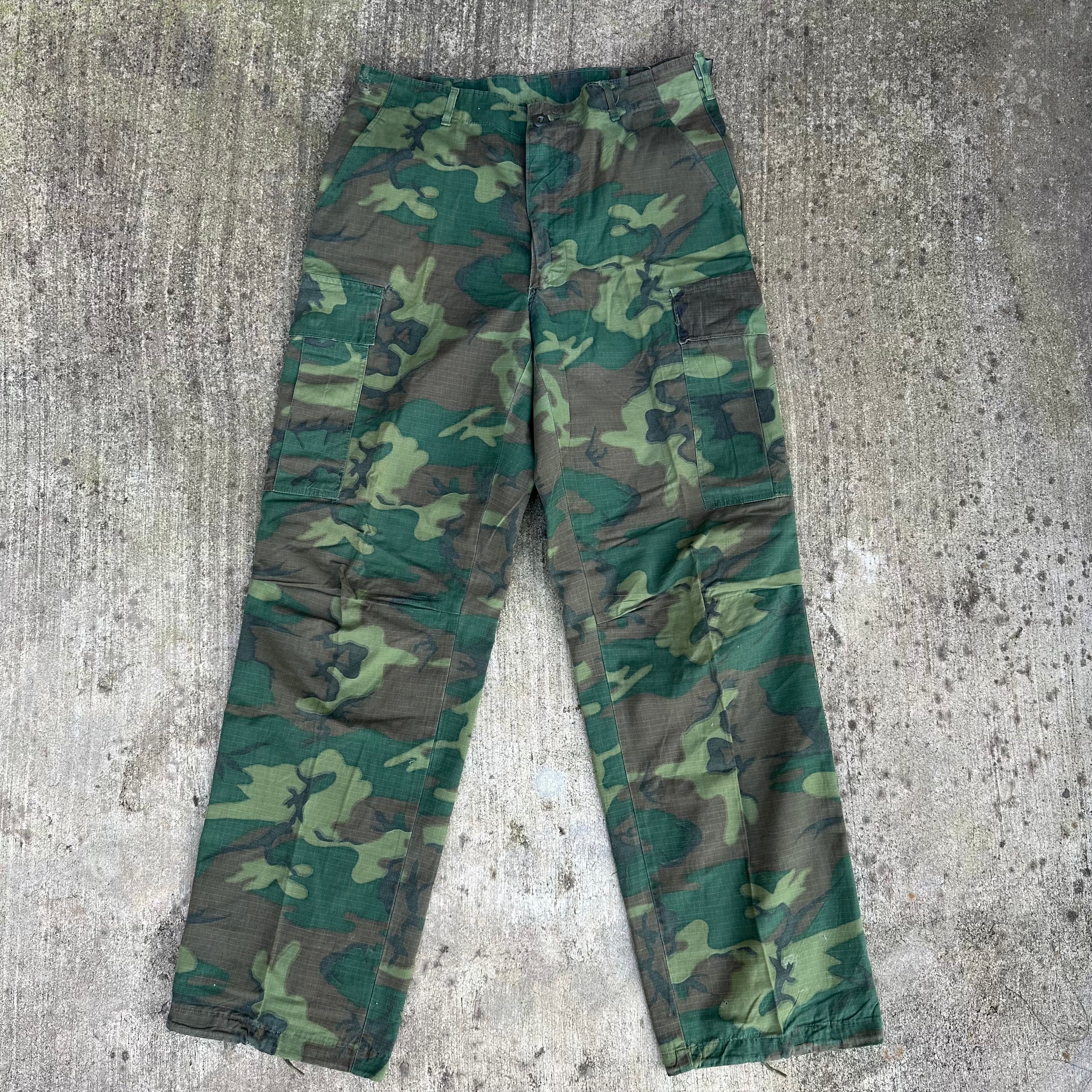 1960’s ERDL Camo Jungle Pants Named to Marine Colonel Medium Long