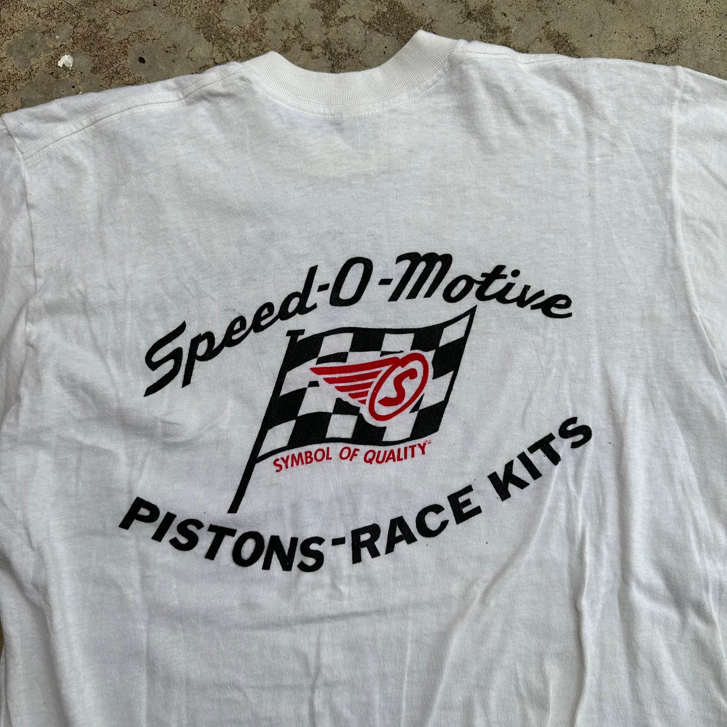 1960’s Speed-O-Motive Drag Racing T-Shirt Large