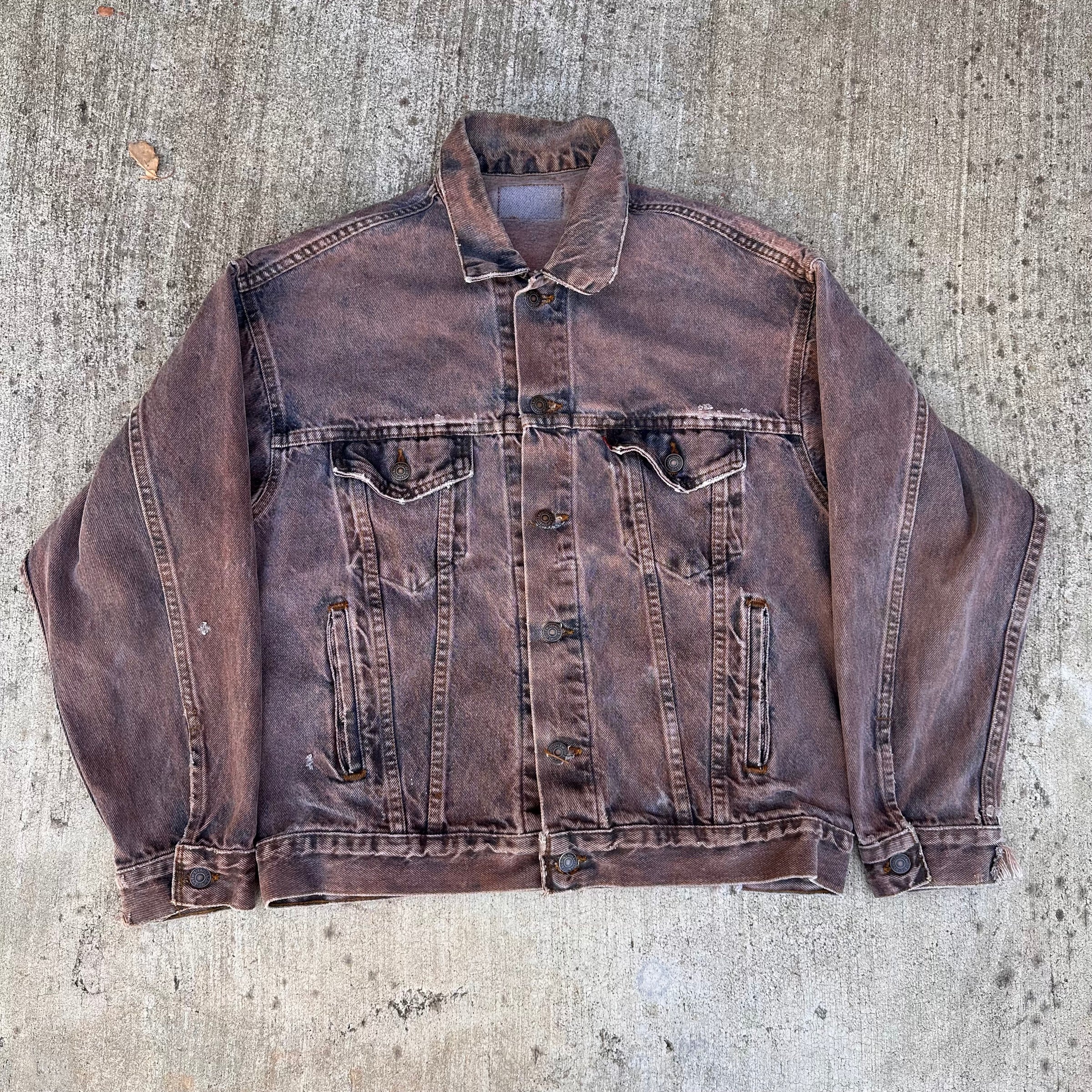 1980’s Overdyed Levi’s Denim Trucker Jacket 23” Chest