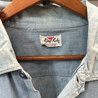 1950’s King Kole Chambray Work Shirt XL