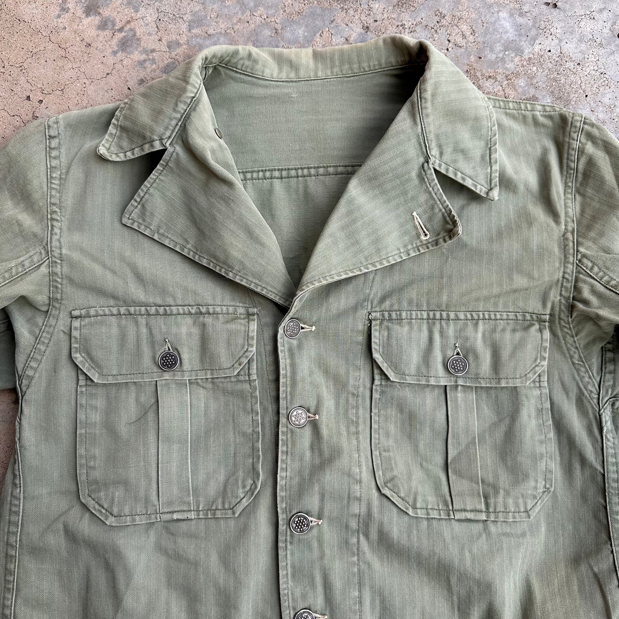 1940’s WWII First Pattern HBT Jacket 22.5” Chest
