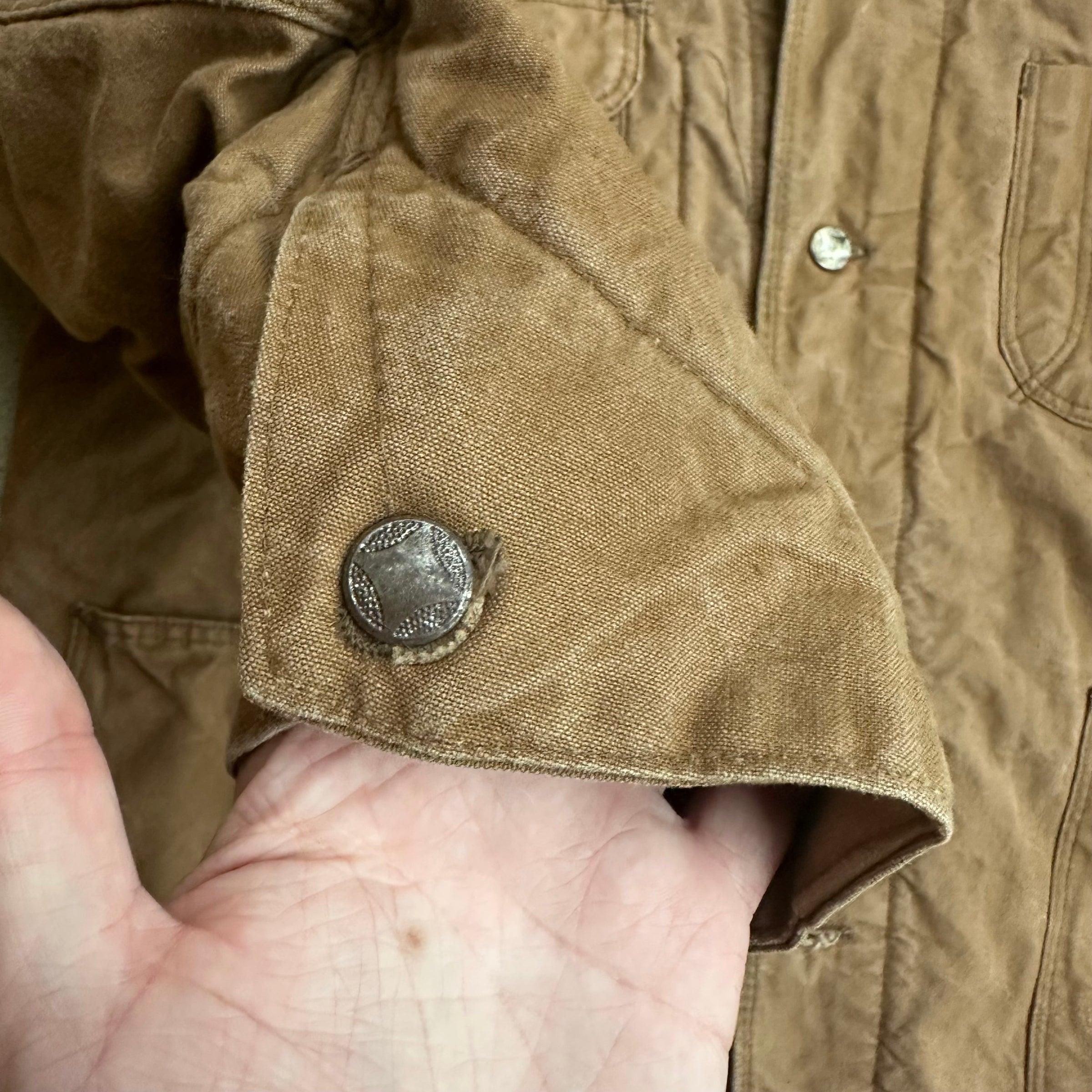 1950’s/60’s Hercules Blanket Lined Duck Canvas Chore Coat 24” Chest