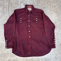 1950’s Tanbark Gabardine Western Shirt Medium