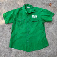 1950’s Shamrock Gas Station Embroidered Work Shirt Medium