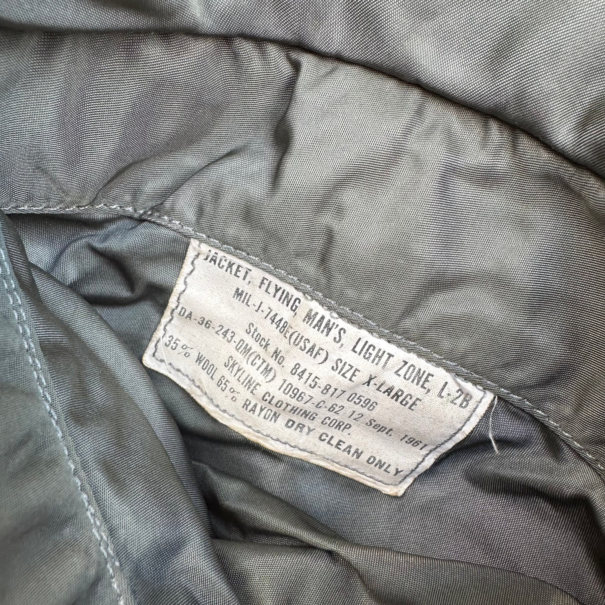 1960’s USAF Skyline L-2B Flight Jacket XL