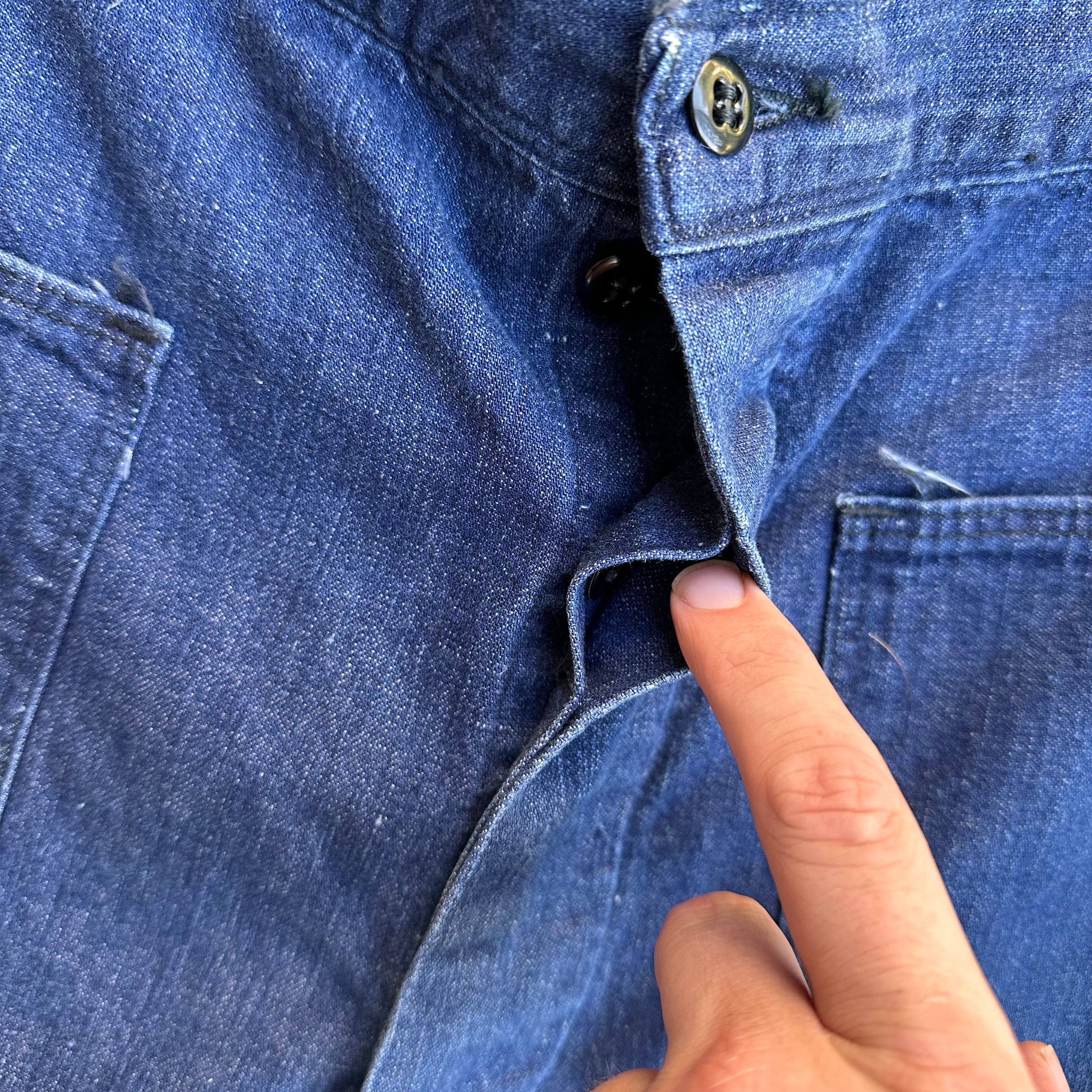 1940’s/50’s US Navy Denim Trousers 36” x 31”