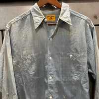 1950’s Red Kap Chambray Work Shirt L/XL