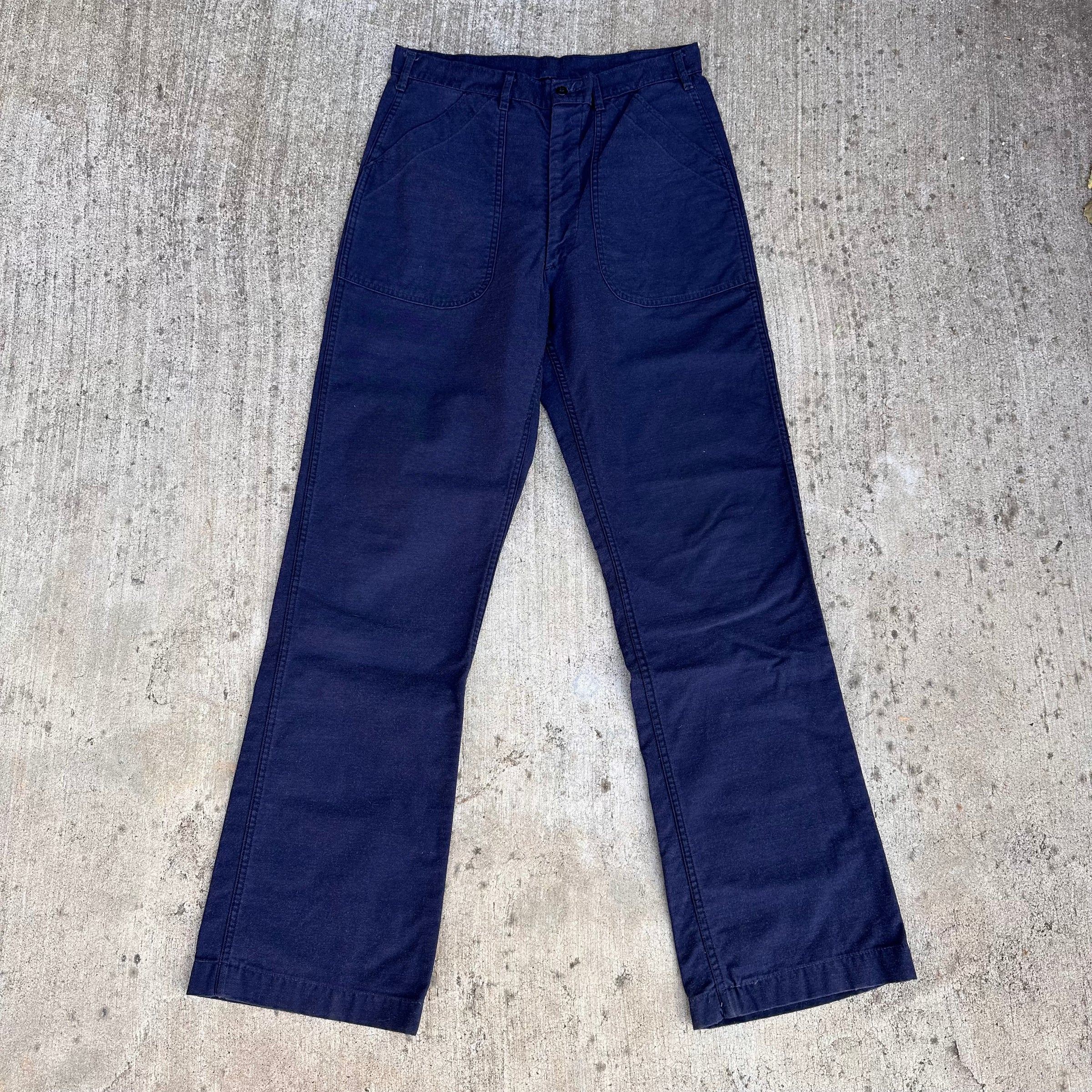 1970’s USN Dark Blue Utility Trousers 31” x 32”