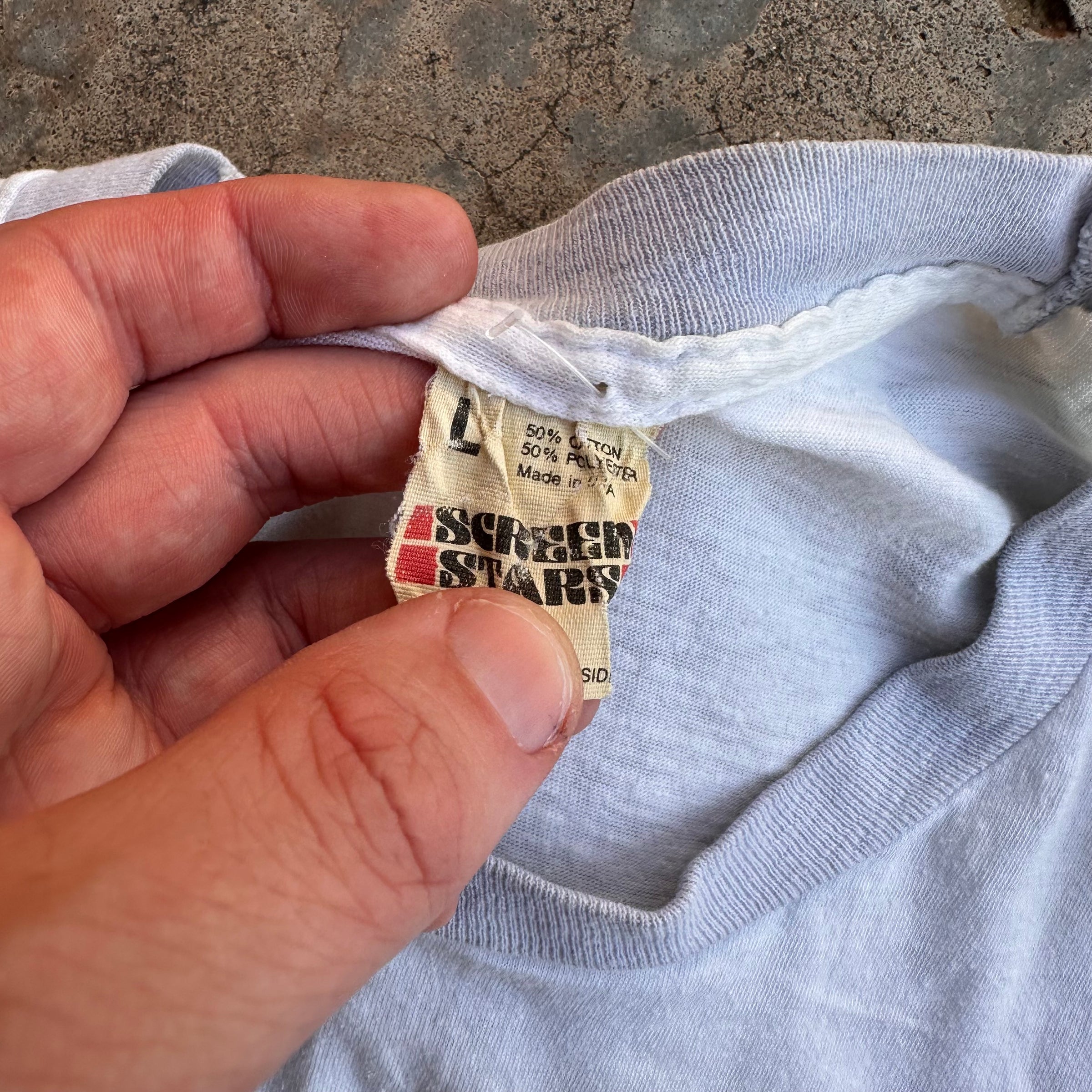 1980’s US Naval Academy Budweiser Rip Ringer T-Shirt Medium