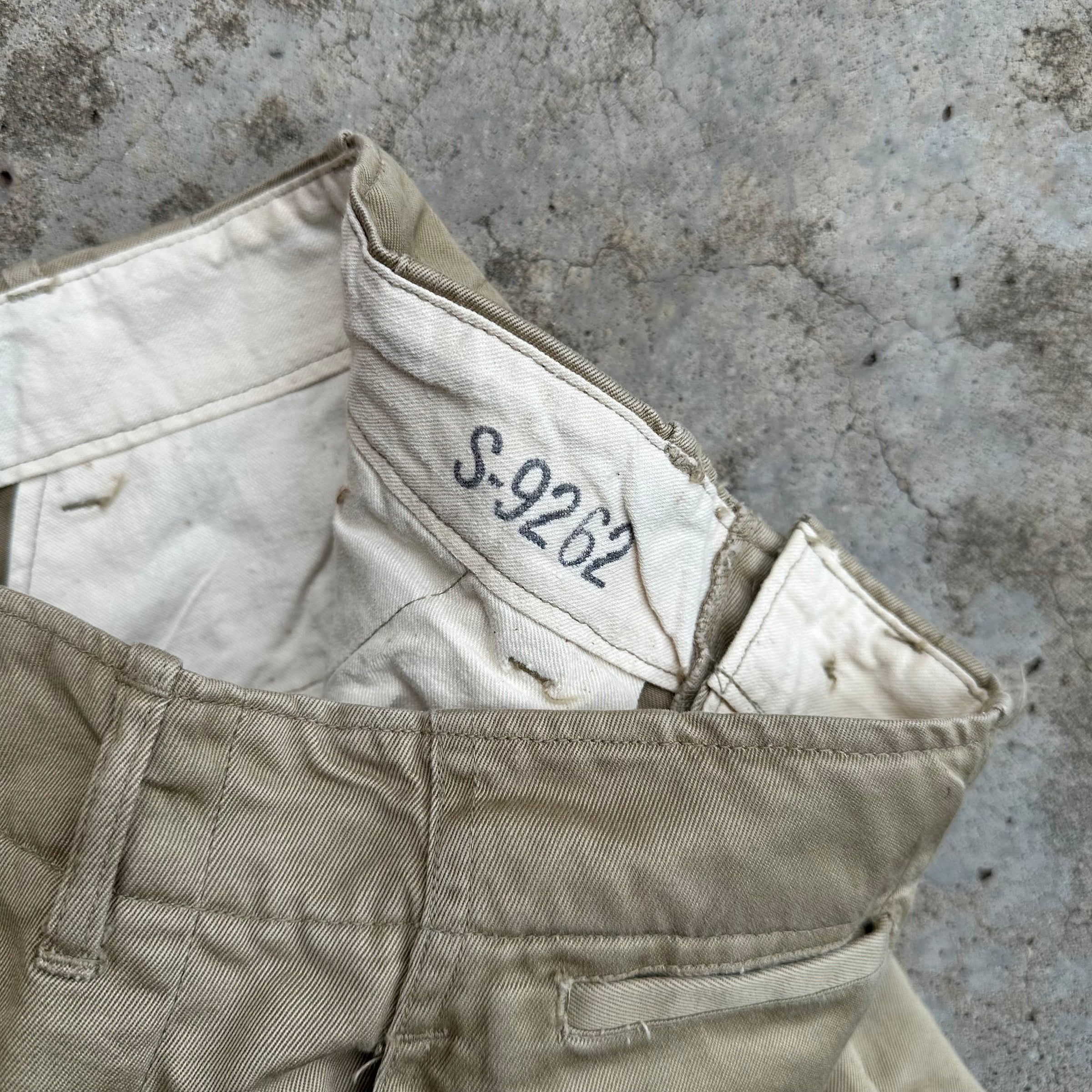 1940’s WWII US Army M-45 Khaki Pants 30” Waist