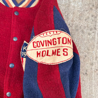 1940’s Butwin Two-Tone Nylon Fleece Reversible Varsity Jacket 24” Chest