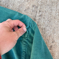1980’s Eddie Bauer Teal Corduroy Work Shirt Large