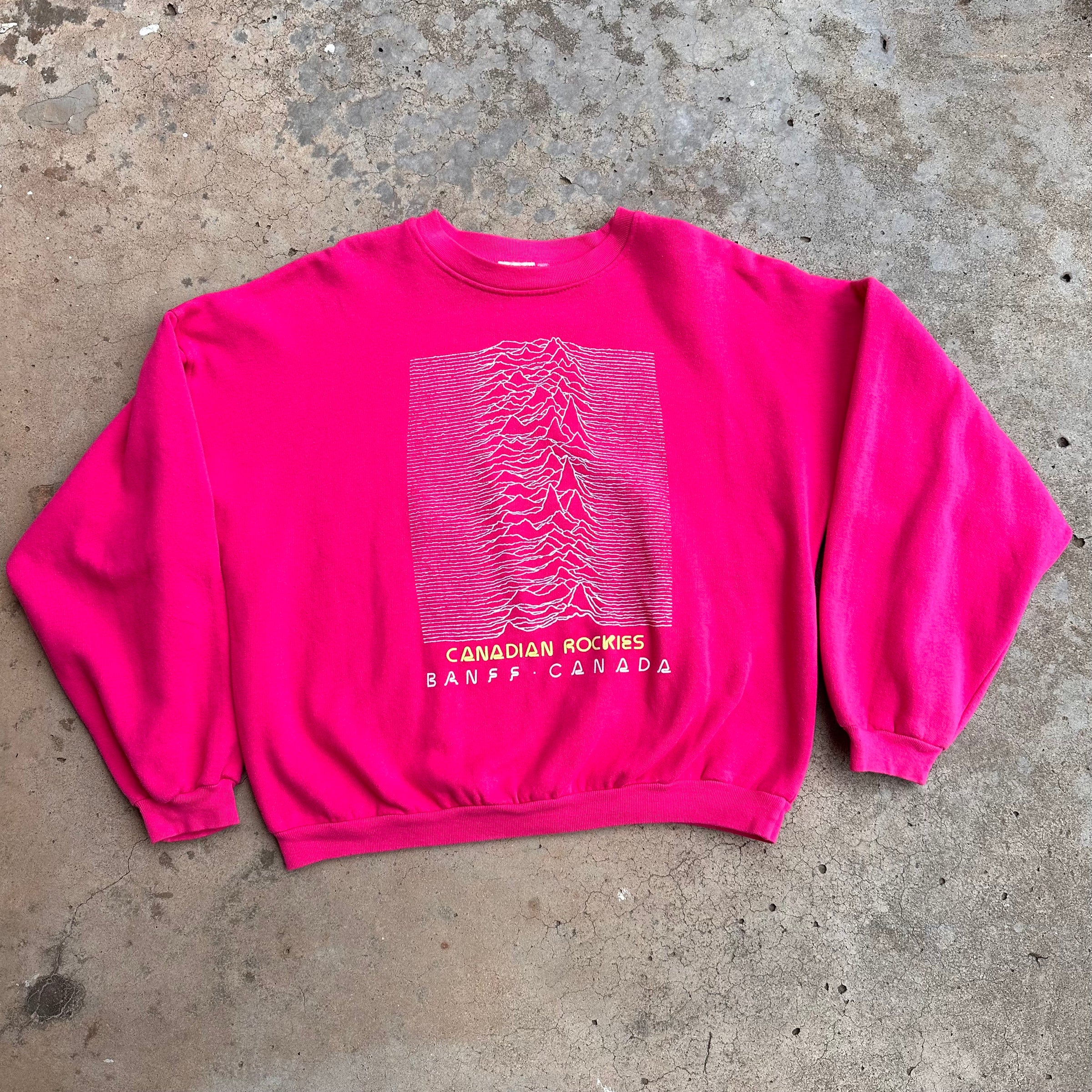 1980’s Canadian Rockies Peter Saville Souvenir Sweatshirt XL
