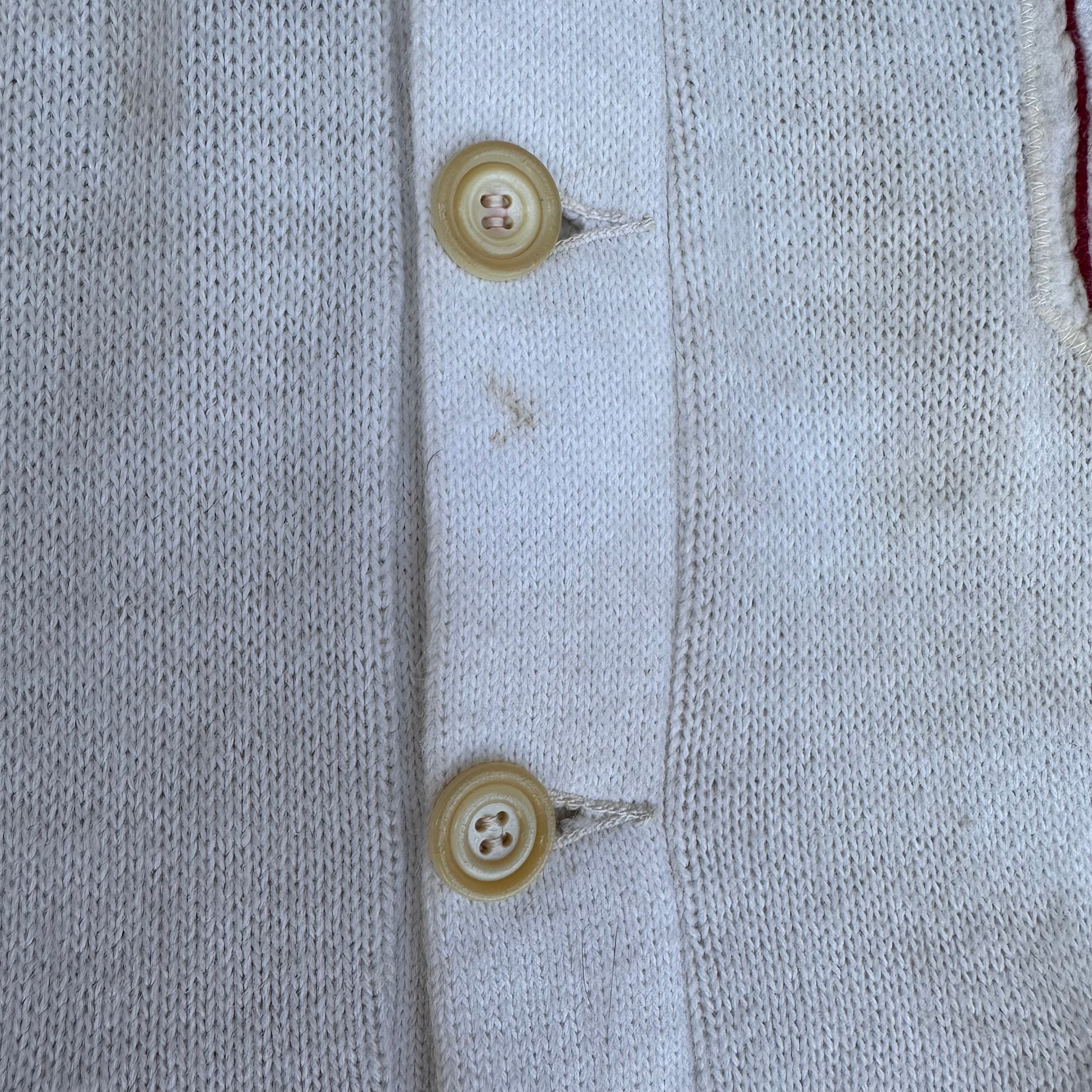 1950’s/60’s Patched Indian Head Letterman Cardigan Sweater Size 46