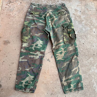1970’s Multi-Tone “Clown” Camo ERDL/Woodland RDF Jungle Pants Medium Regular