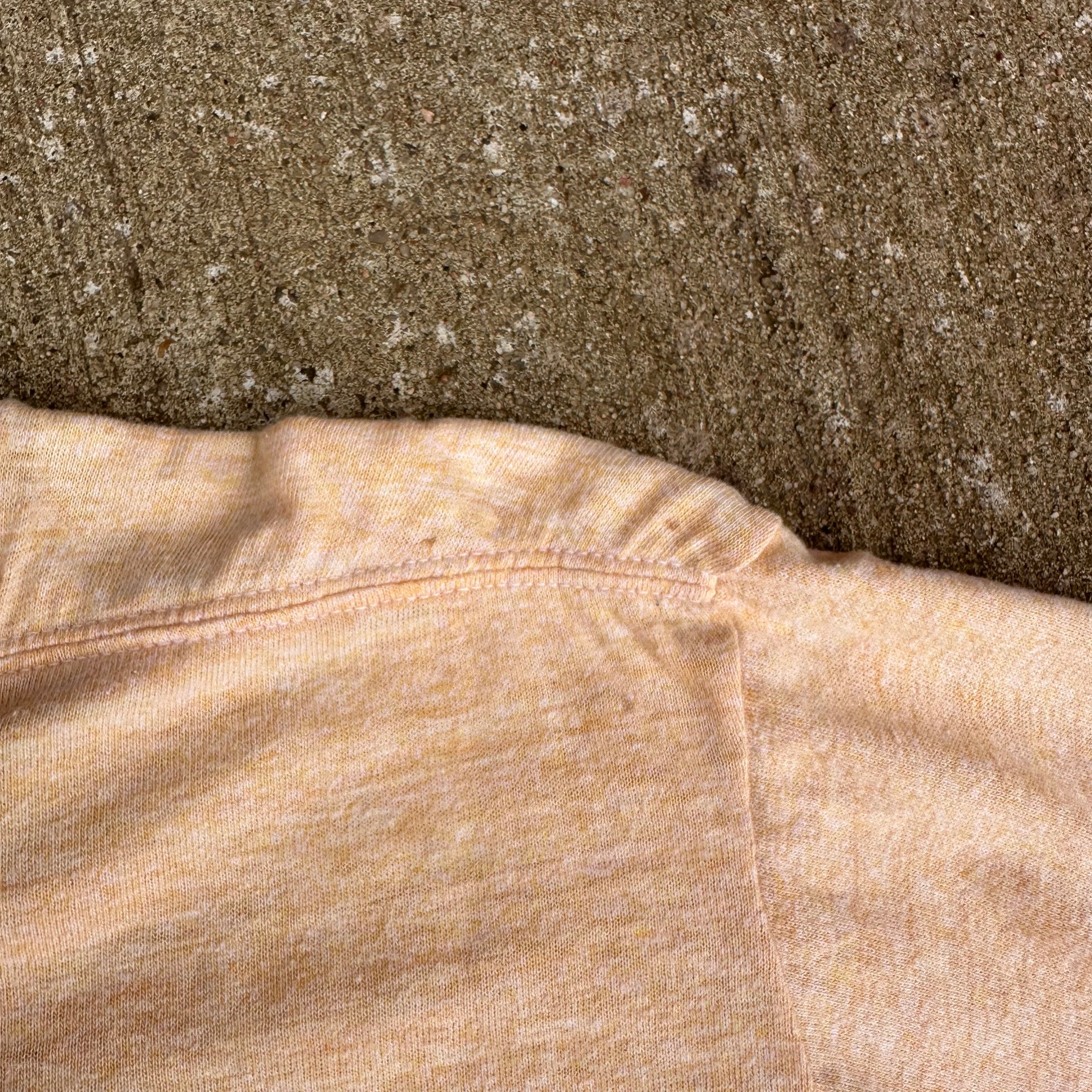 1960’s Da-Mil Varsity Heather Yellow Ringer T-Shirt Medium