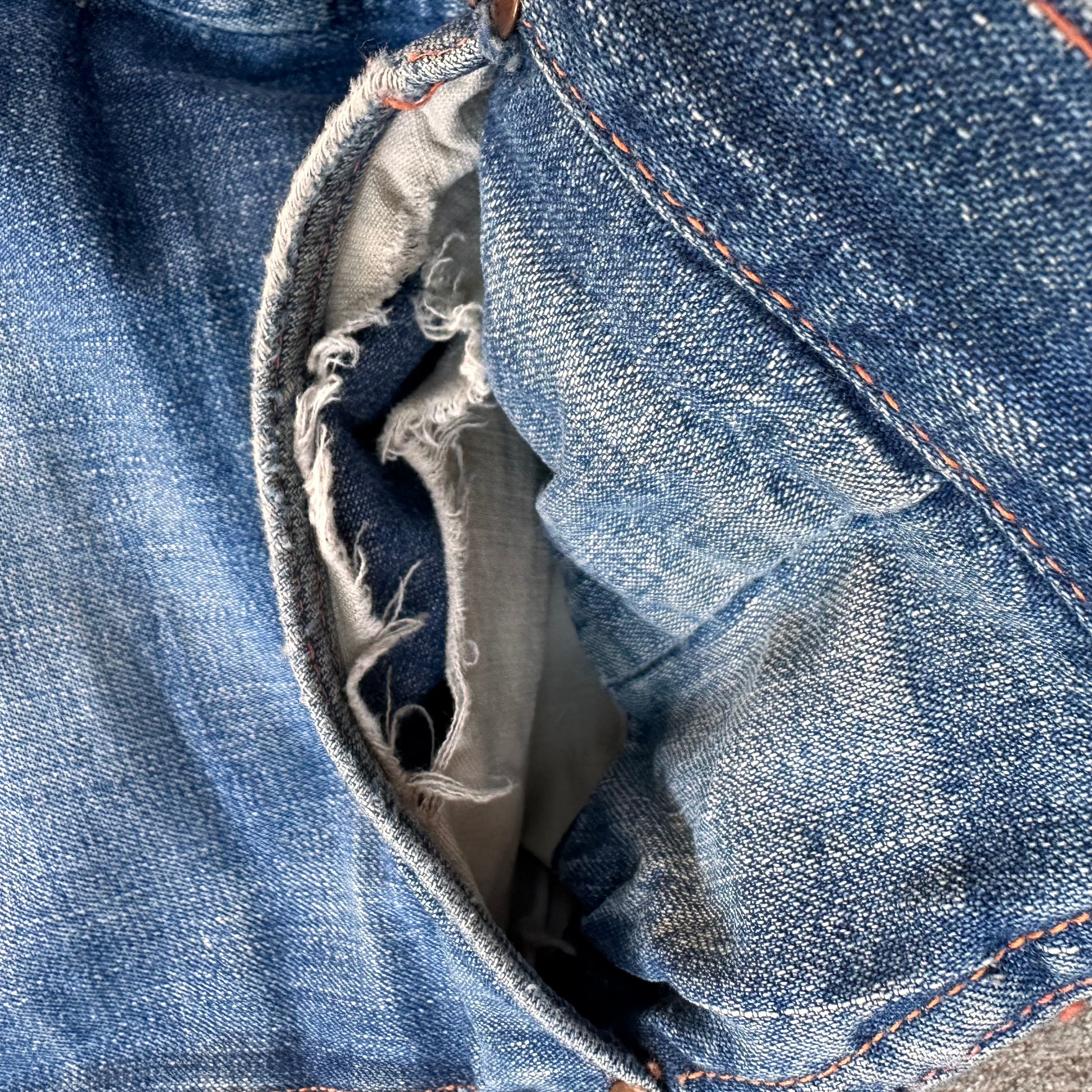 1940’s Sanforized Donut Button Denim Carpenter Jeans 31” x 30”