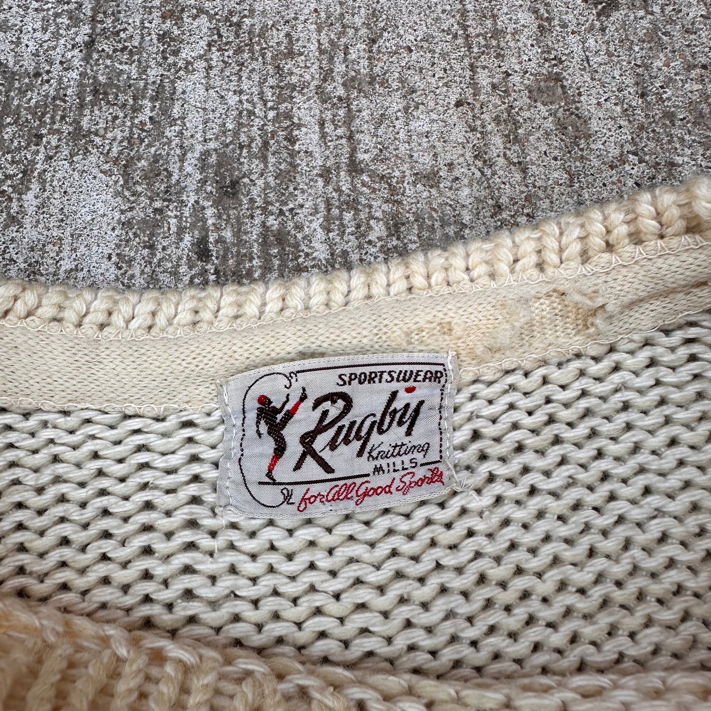 1950’s Rugby Sportswear Wool Crewneck Sweater Small