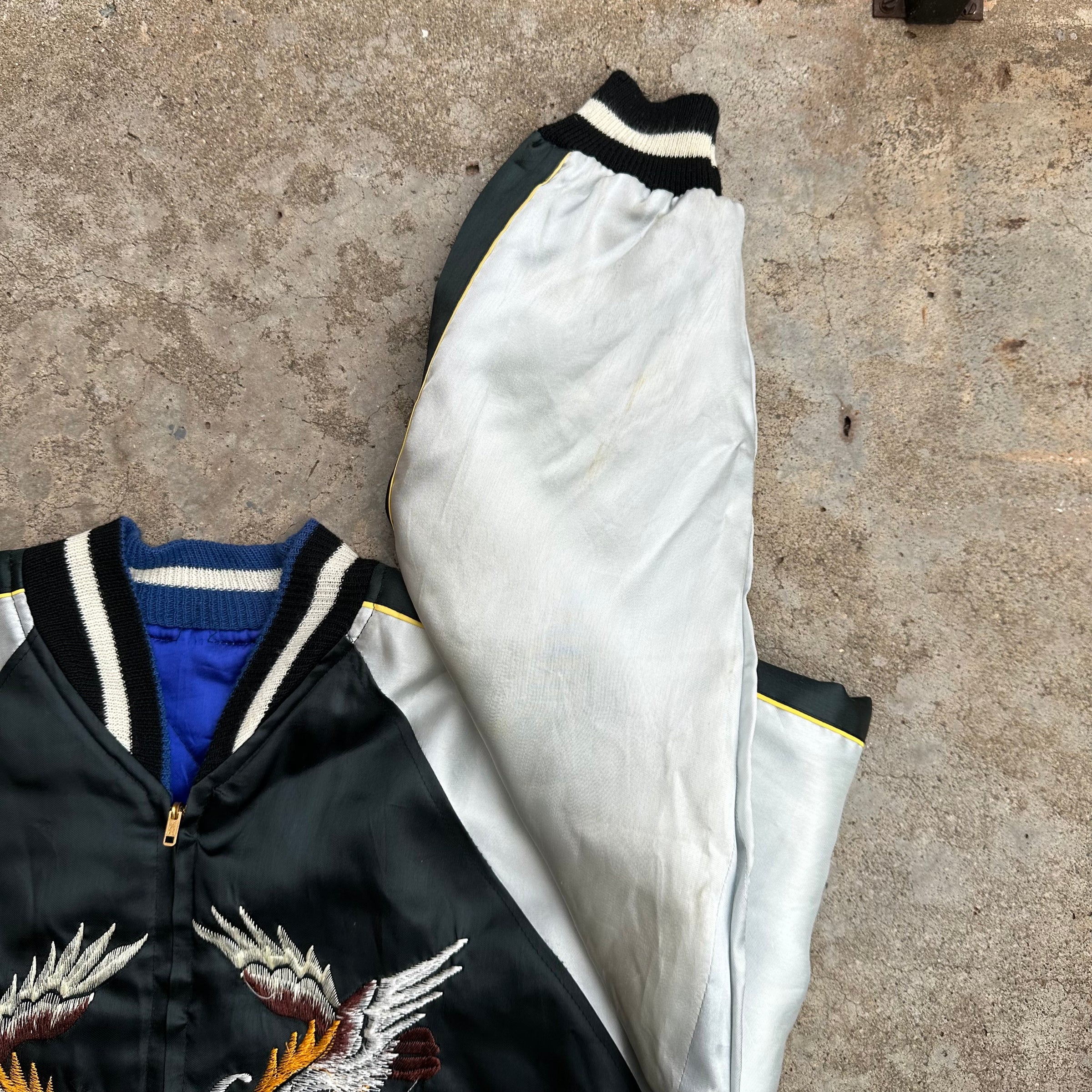 1950’s/60’s Silk Reversible Japan Sukajan Jacket 24” Chest