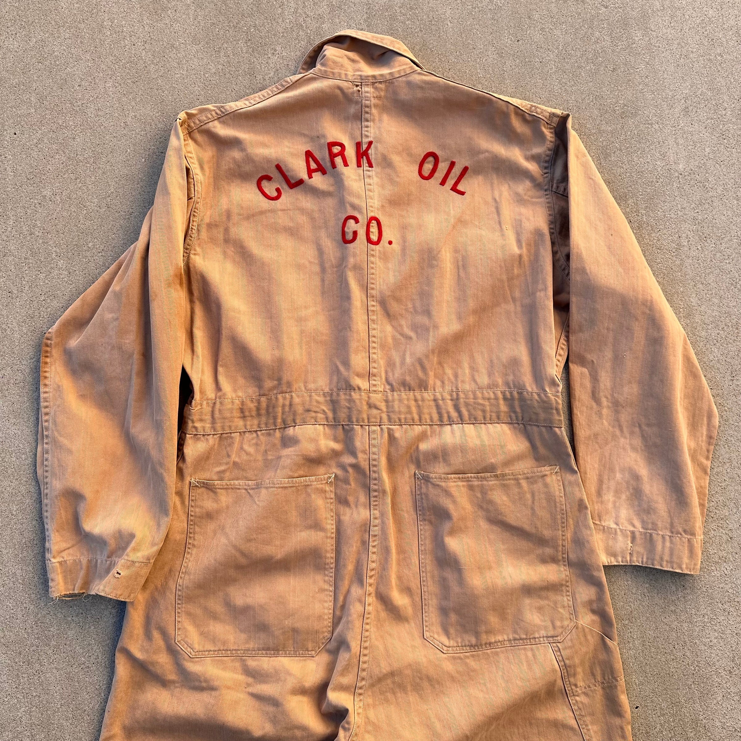 1940’s/50’s Tate MFG Embroidered HBT Gas Station Coveralls