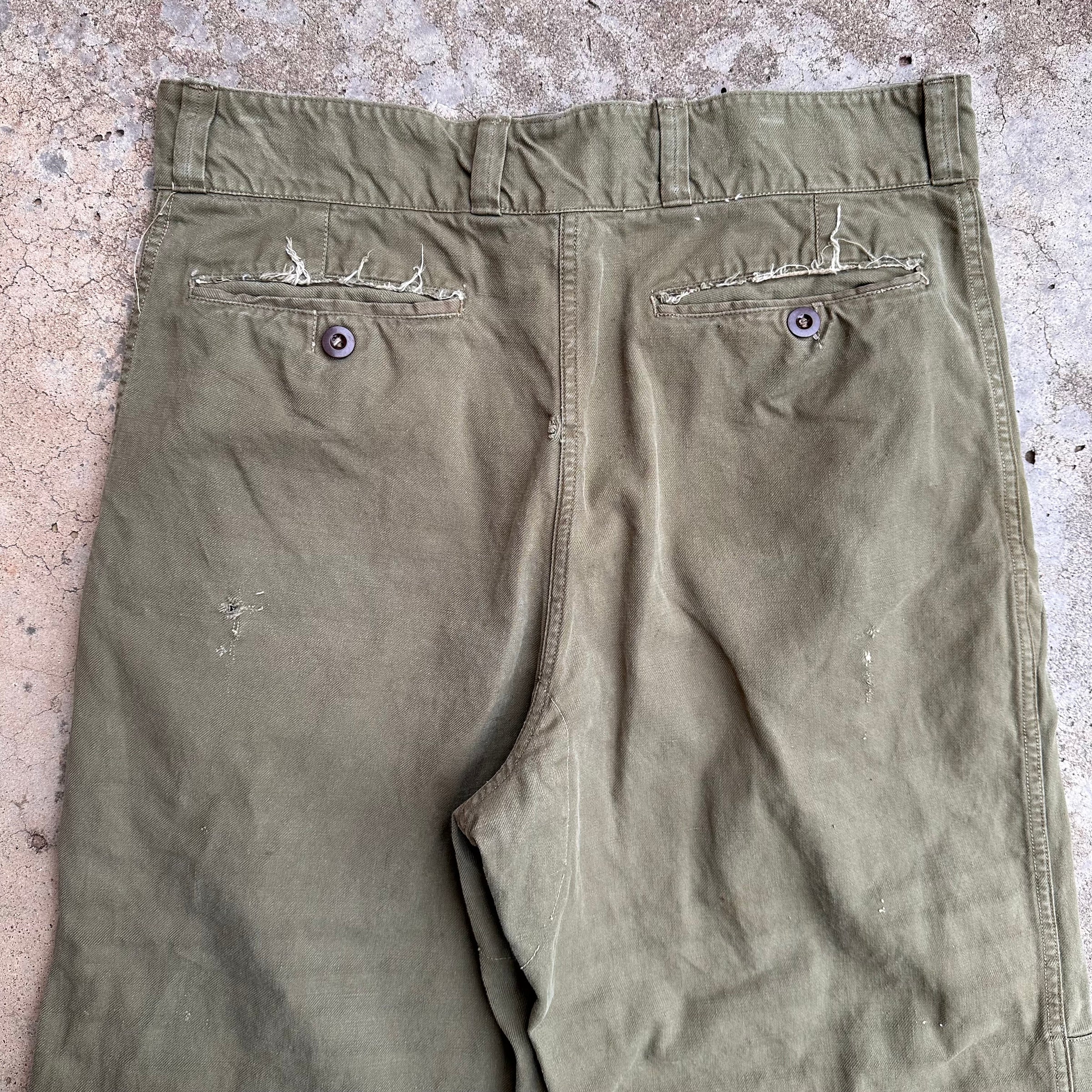 1950’s Modified French M-47 Pants 36” Waist