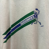 1970’s Champion Blue Bar Seattle Seahawks Ringer T-Shirt Medium