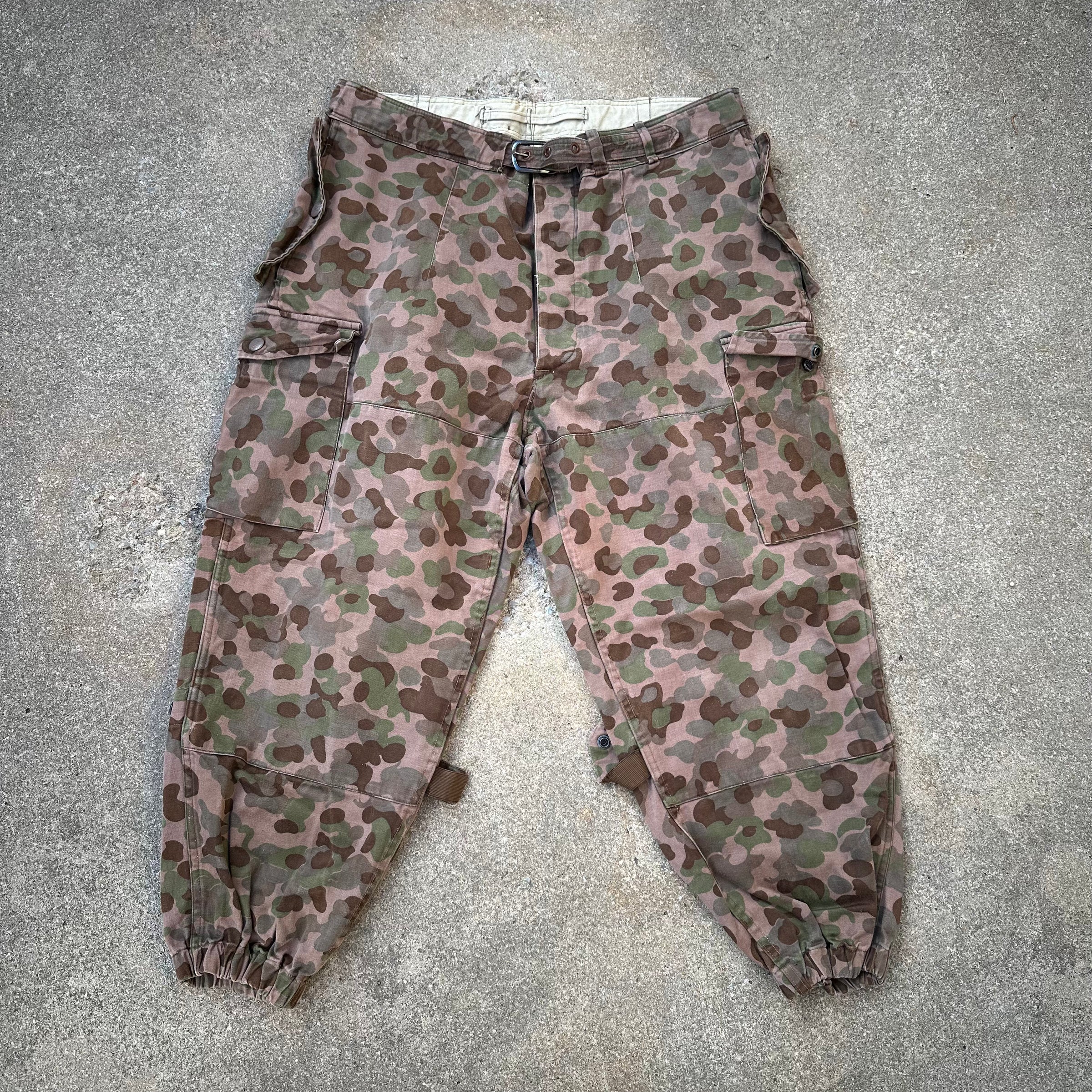 1950’s Austrian Pea Dot Camo Combat Trousers 34” x 24”