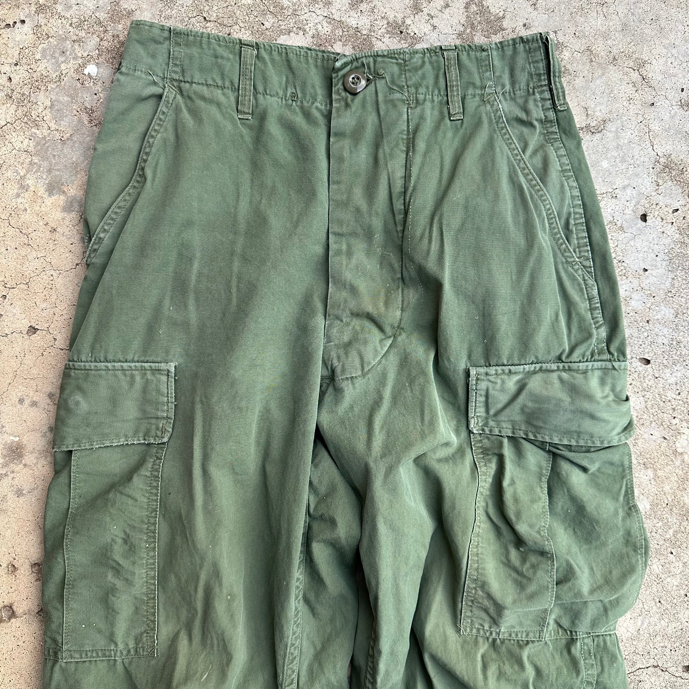 1960’s Vietnam War Second Pattern Poplin Jungle Pants Small Long