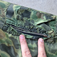 1960’s Tailor Made Reversible Korean Frogskin Camo Jacket Large