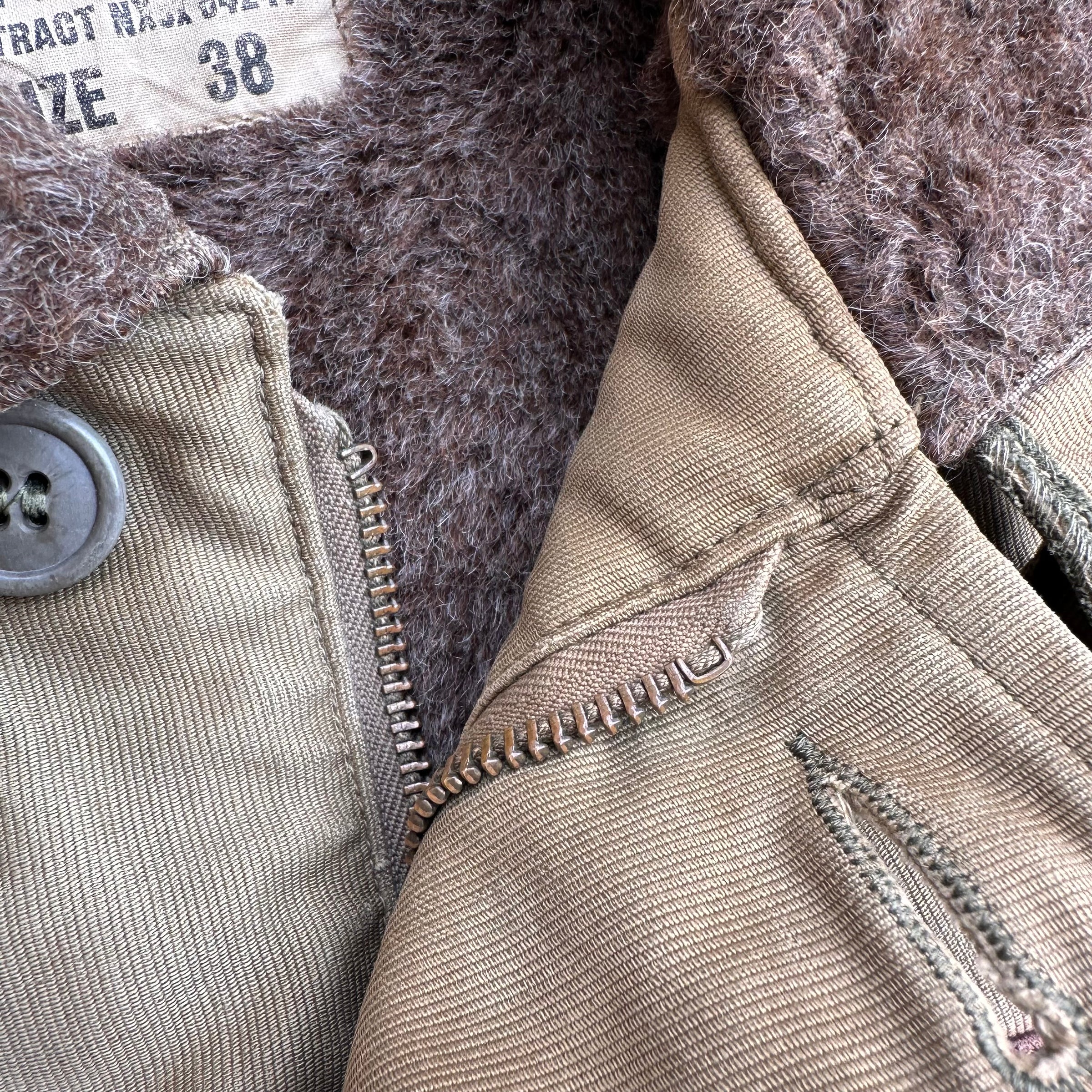 1940’s WWII Late War N-1 Deck Jacket Size 38