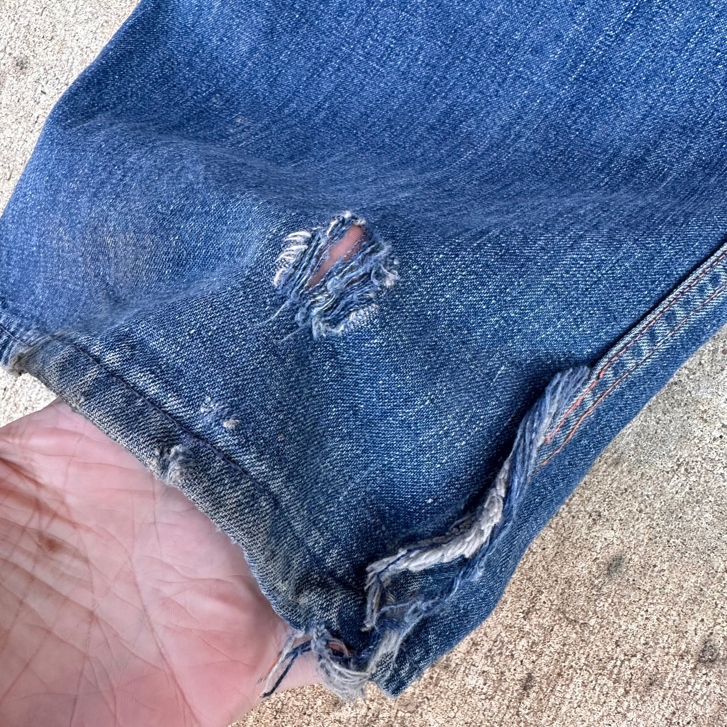 1940’s Sanforized Donut Button Denim Carpenter Jeans 31” x 30”