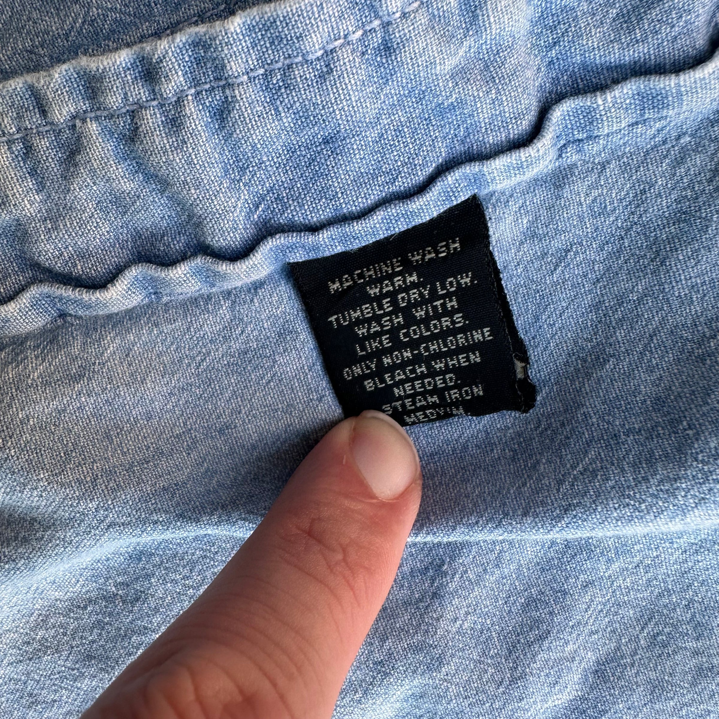 1990’s RRL Chambray Work Shirt Large